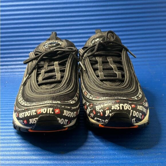 Size 9- Nike Air Max 97 Just Do It Black Athletic Shoes Sneakers AT8437-001 - Picture 3 of 8